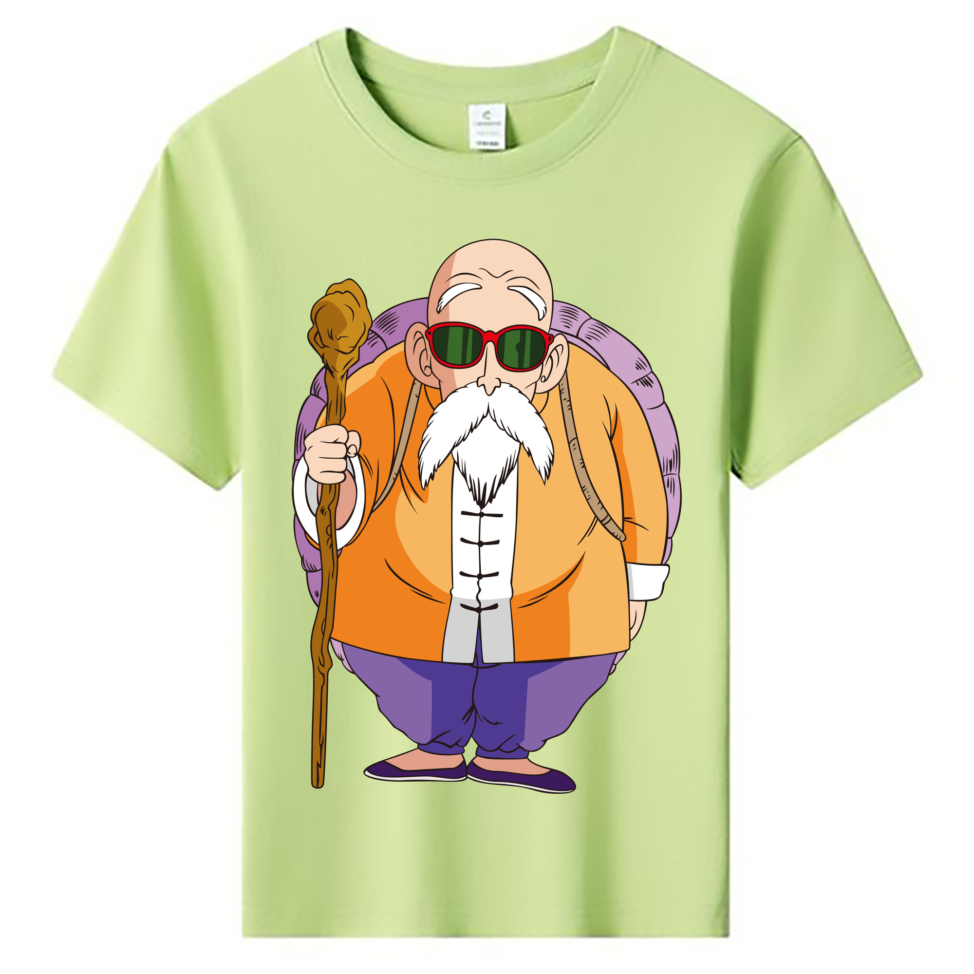 （画像用） ドラゴンボール 亀仙人（かめせんにん） DRAGON BALL Master Roshi Kame Sennin 綿100％キッズTシャツ（フロントプリント）